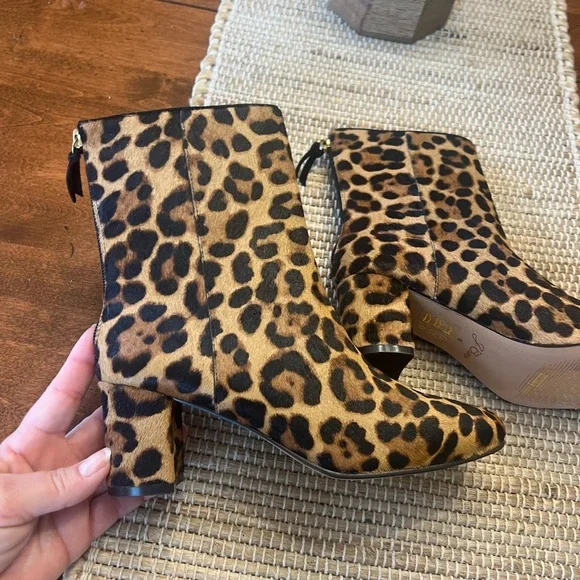 NWT J. Crew Haircalf Cheetah Ankle Boot - Picture 7 of 12